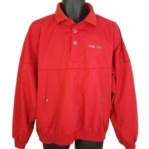 Ski Park City Utah Jacket Vintage 80s Windbreaker Pullover Mens Size XL